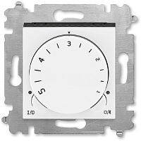 Терморегулятор механический с датчиком без рамки ABB EPJ Levit 0С +45С белый/дымчатый черный картинка